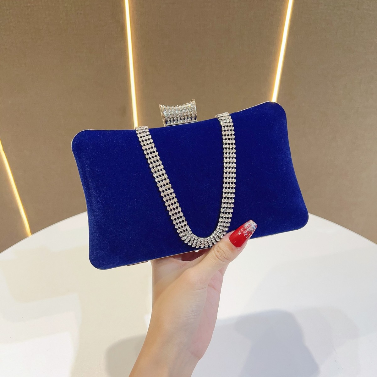 Tassel Fringe Trim - 2025 Velvet Banquet Bag Women’s Diamond
