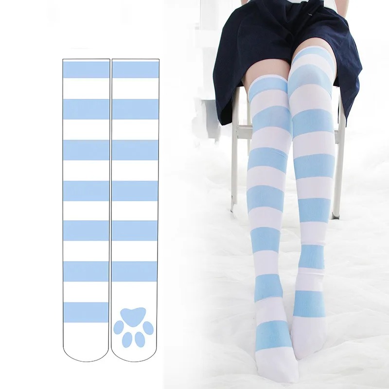 Lolita Over Knee Socks Pink St - Velvet Ribbon Roll ulasan dan harga