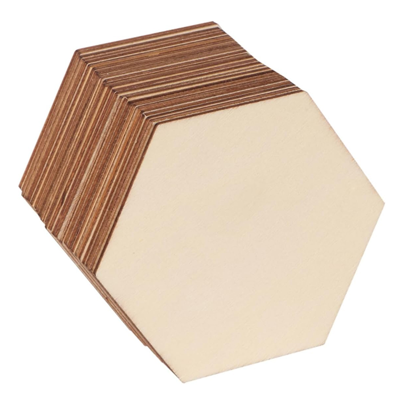 20pcs 20cm Hexagon Unfinished  - Craft Embellishments ulasan dan harga