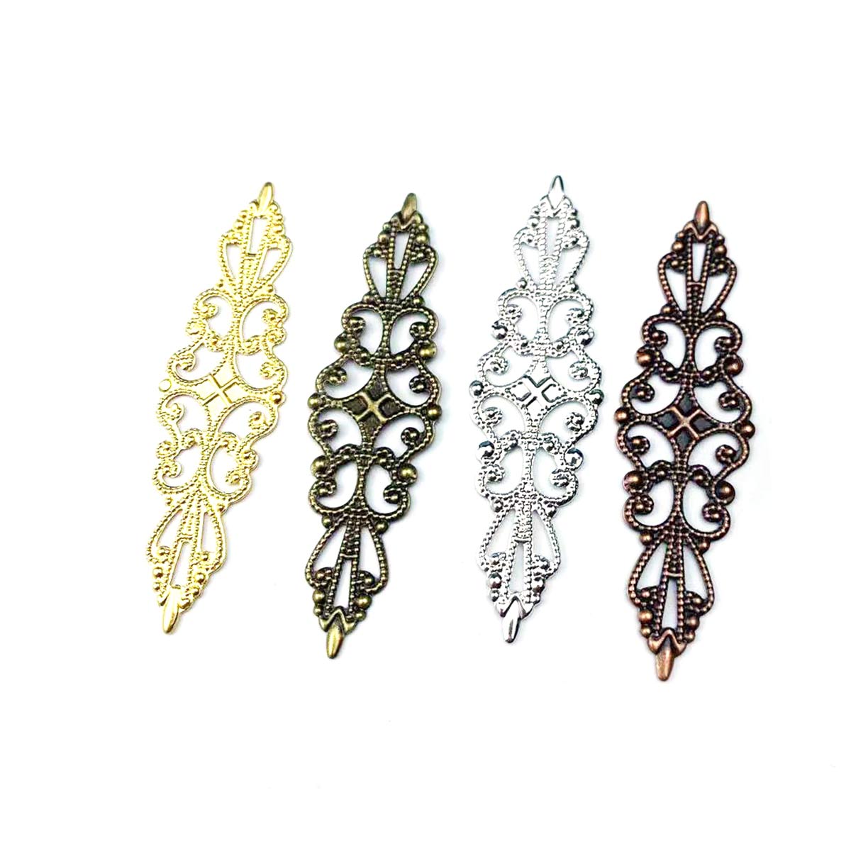 200PCS Hollow Rhombus Charm Fi - Craft Embellishment ulasan dan harga