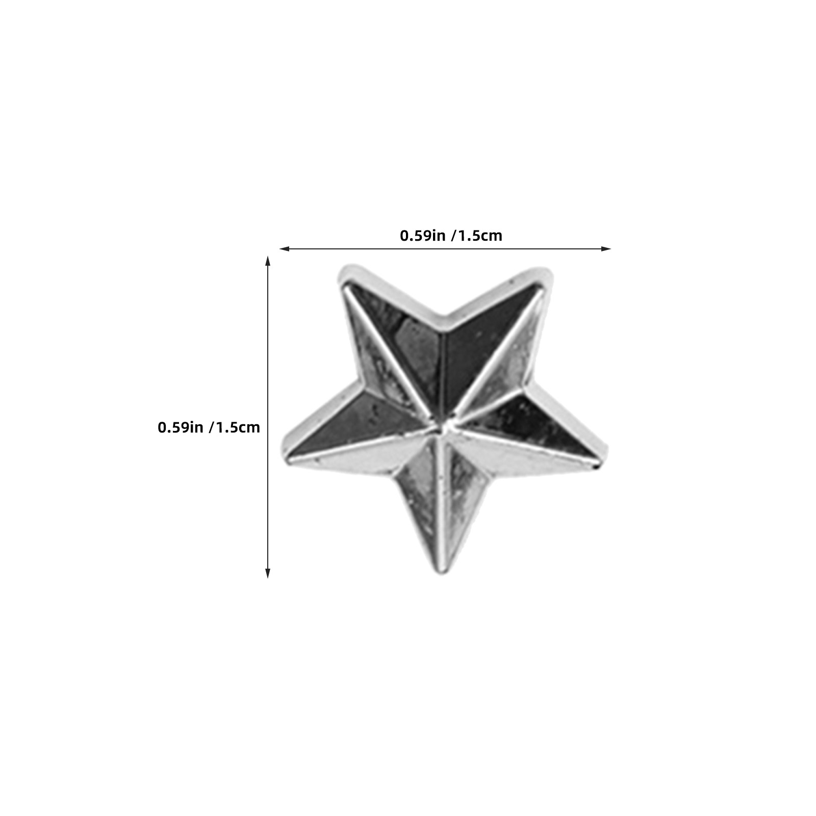 300Pcs Flat Back Acrylic Star  - Craft Embellishment ulasan dan harga