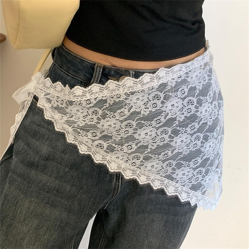 Triangle Lace Short Skirt Half - Lace Ribbon Trim ulasan dan harga