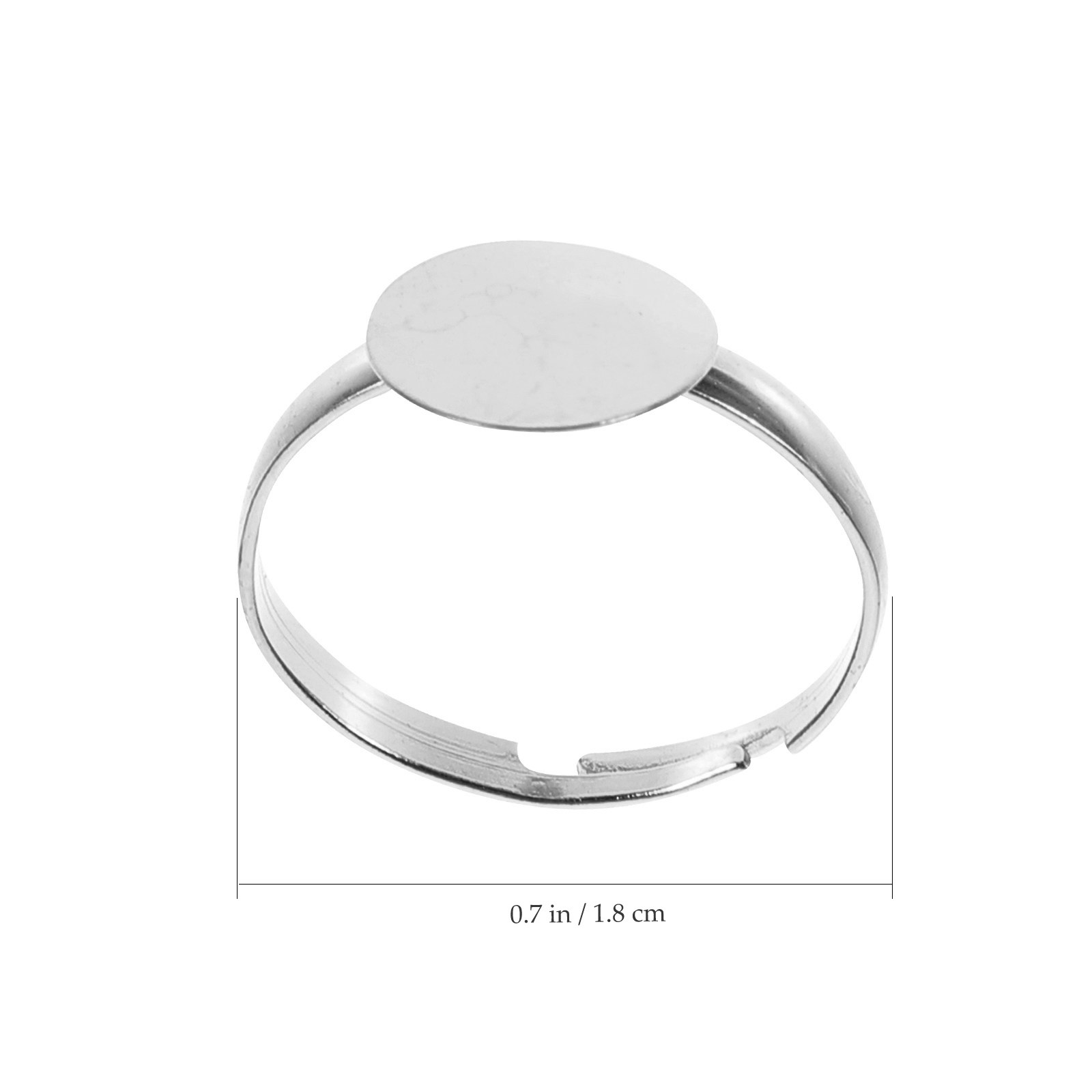 100Pcs Alloy Ring Blanks for D - Craft Embellishment ulasan dan harga
