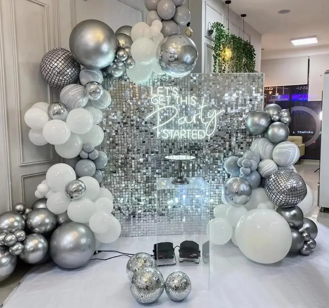 12/24/30 PCS Shimmer Wall Back - Sequin Fabric Panel ulasan dan harga