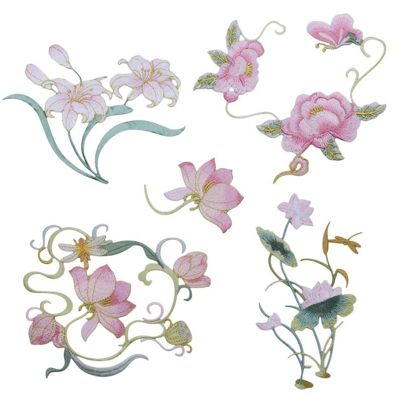 1Pcs DIY Clothes Crafts Embroi - Applique Patch Flower ulasan dan harga