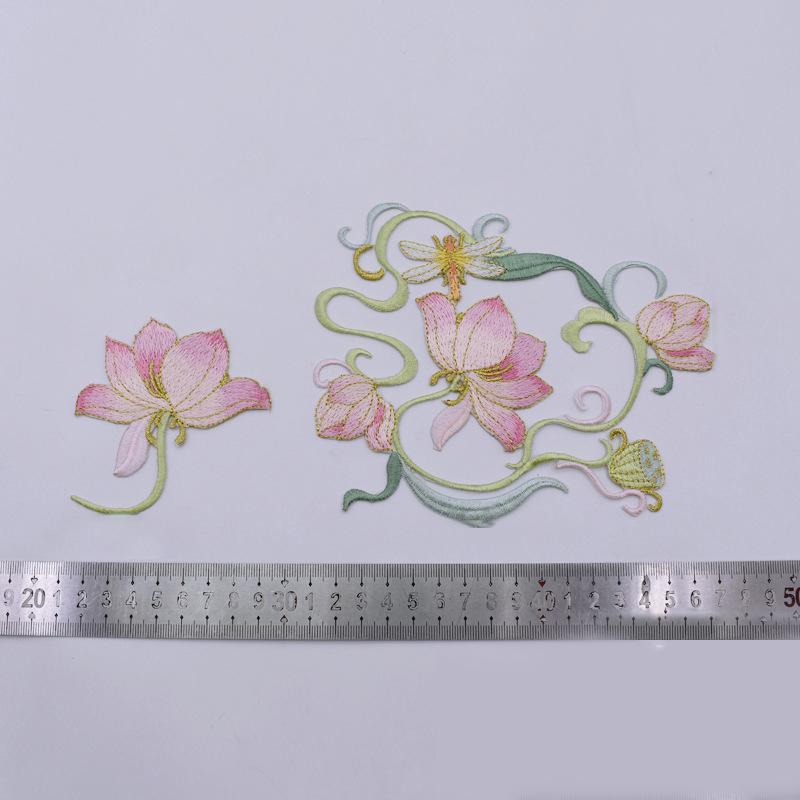 1Pcs DIY Clothes Crafts Embroi - Applique Patch Flower ulasan dan harga