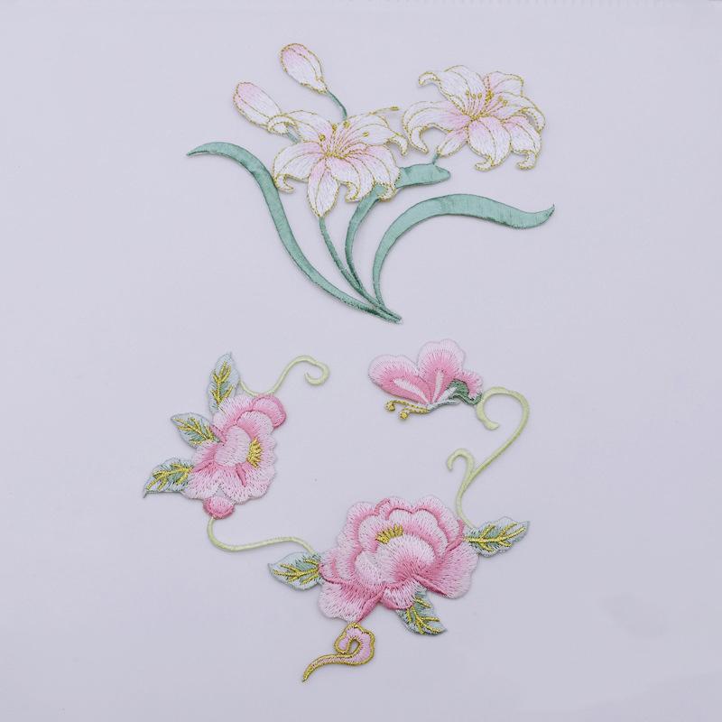 1Pcs DIY Clothes Crafts Embroi - Applique Patch Flower ulasan dan harga