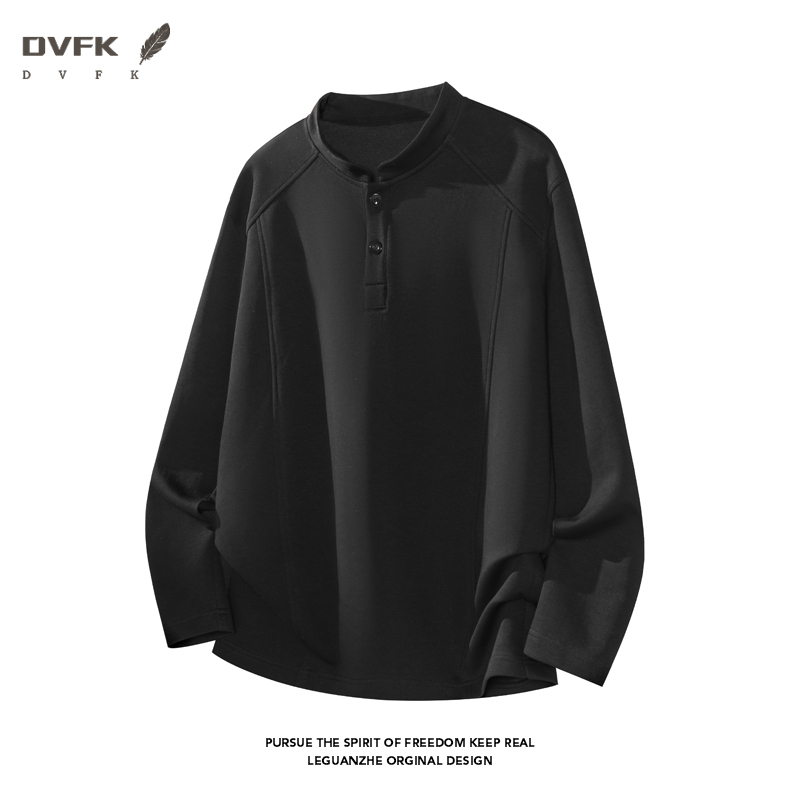 Men Raglan Sleeve Henley Long  - Embellish Knit ulasan dan harga