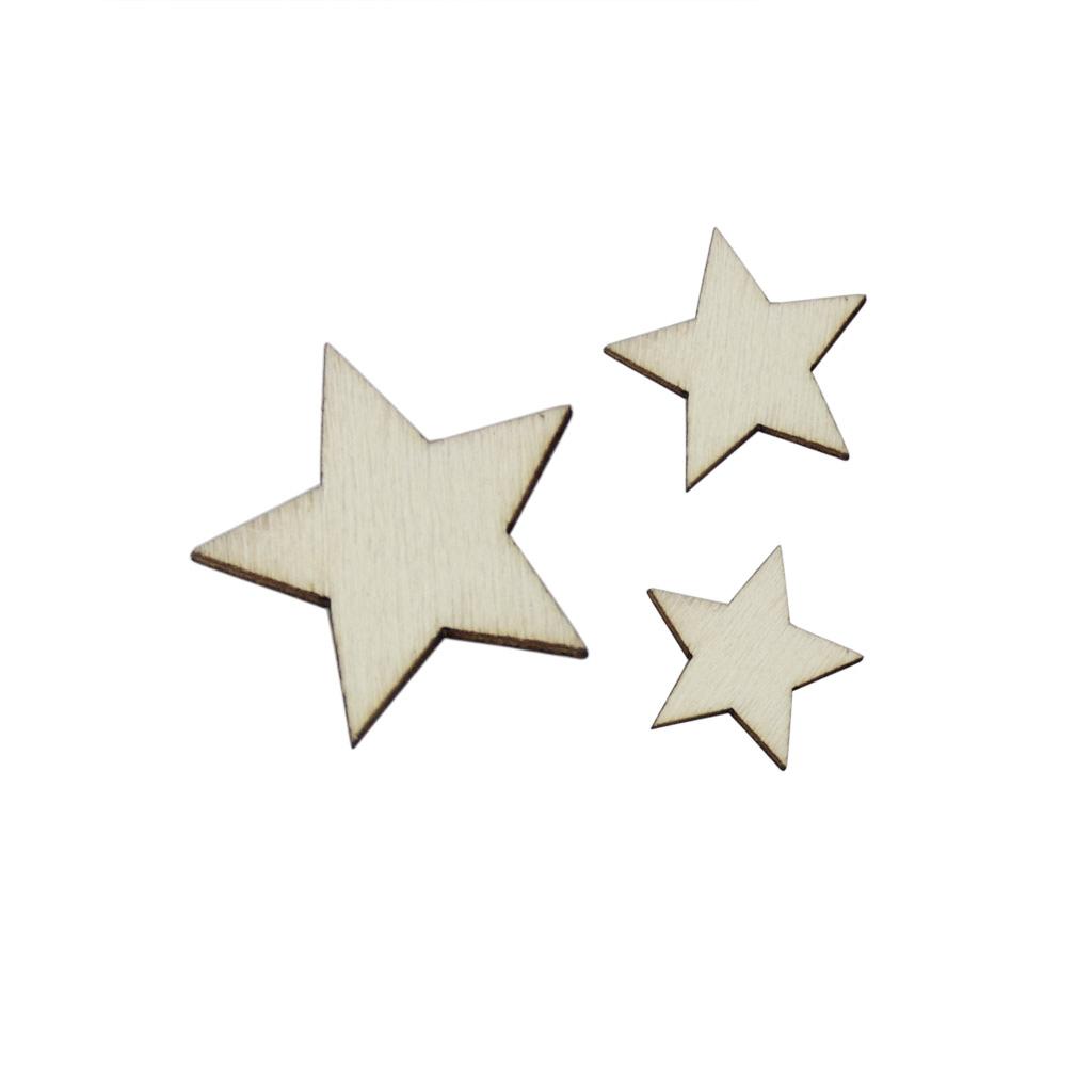 Basswood Craft Star Slices Nat - Craft Embellishment ulasan dan harga