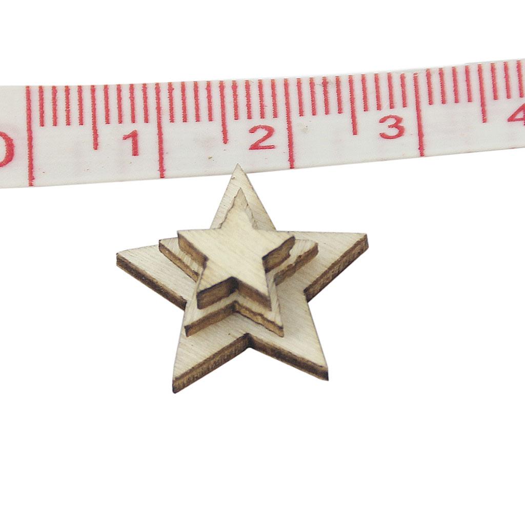 Basswood Craft Star Slices Nat - Craft Embellishment ulasan dan harga