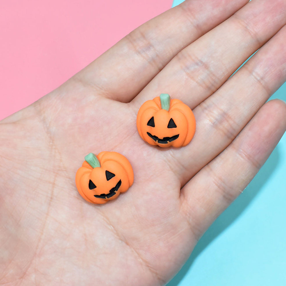 20Pcs Halloween Pumpkin Resin  - Craft Embellishment ulasan dan harga