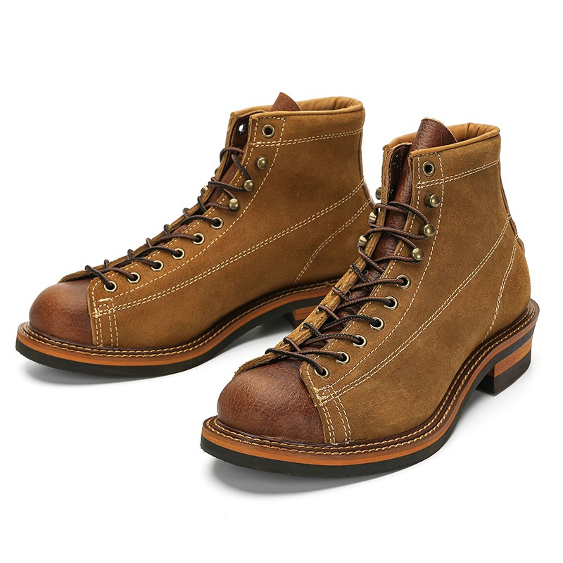 Vintage Men's Genuine Leather  - Guipure Lace Panel ulasan dan harga