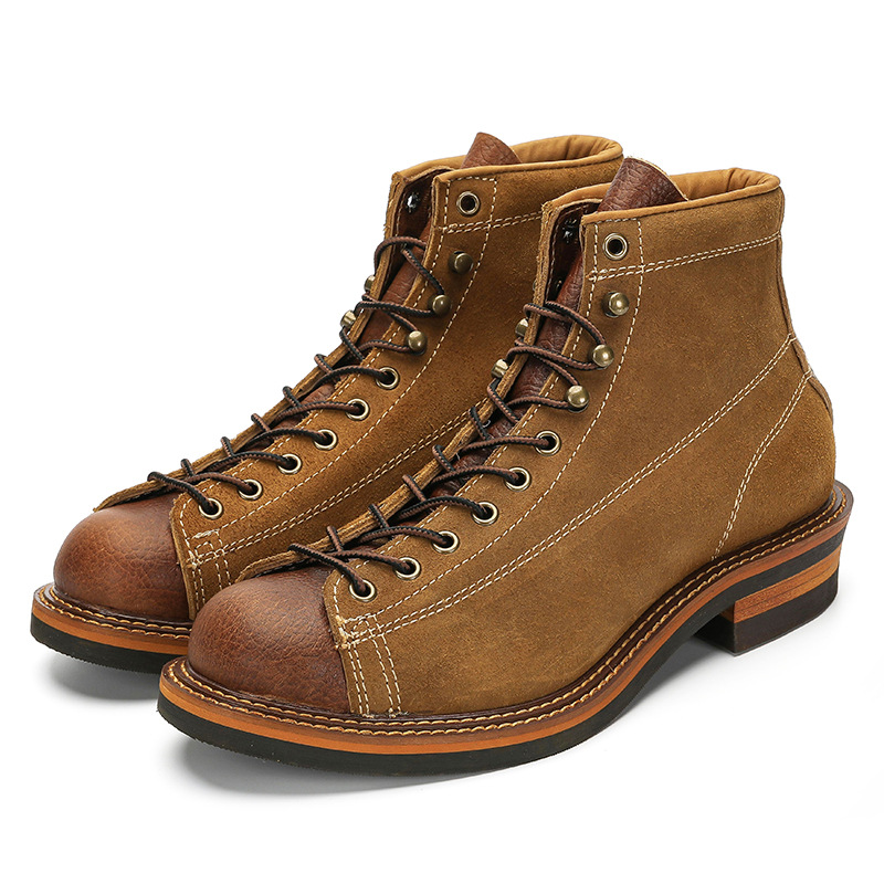 Vintage Men's Genuine Leather  - Guipure Lace Panel ulasan dan harga
