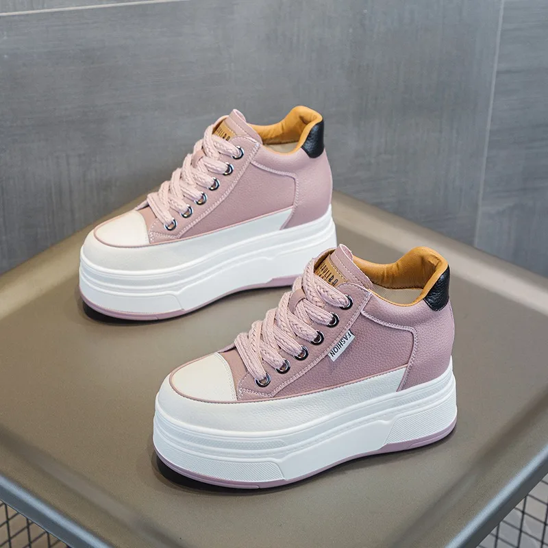 9CM Cow Suede Genuine Leather  - Guipure Lace Panel ulasan dan harga