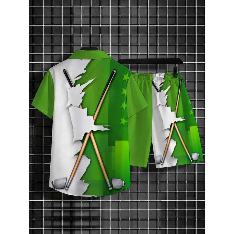 Men's Lightweight Casual Green - Embellish Knit ulasan dan harga