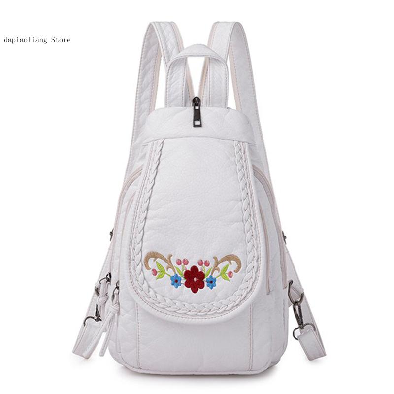 Women Small Chest Bags Fashion - Applique Patch Flower ulasan dan harga